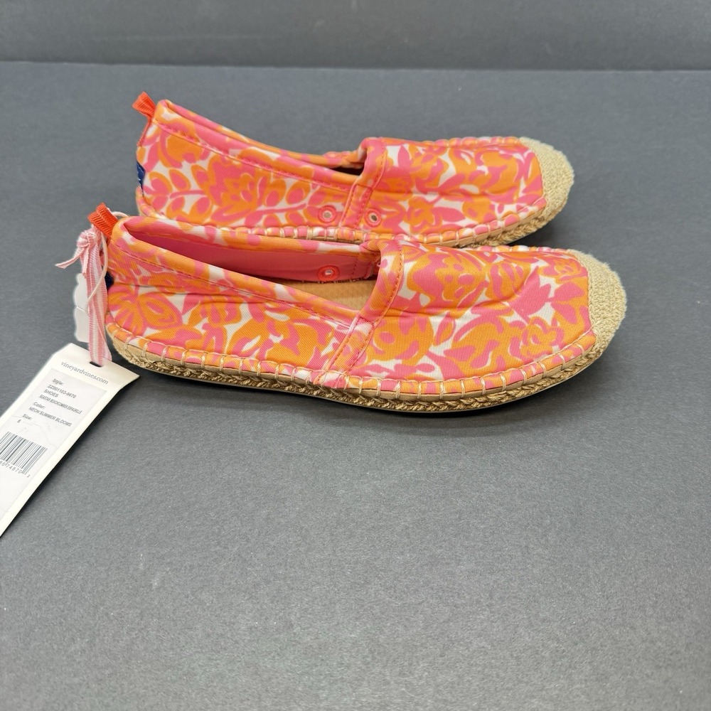 SeaStar Women's Beach  Espadrille Vineyard Vines Print Summer Shoes Size 5 New - Picture 9 of 12